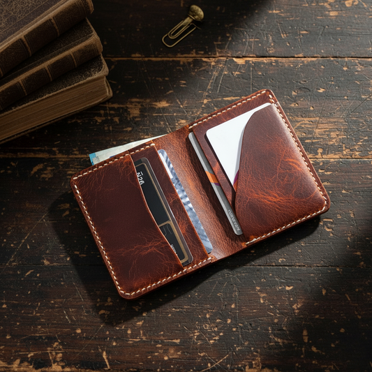 Vertical Bifold - Waxy Brown