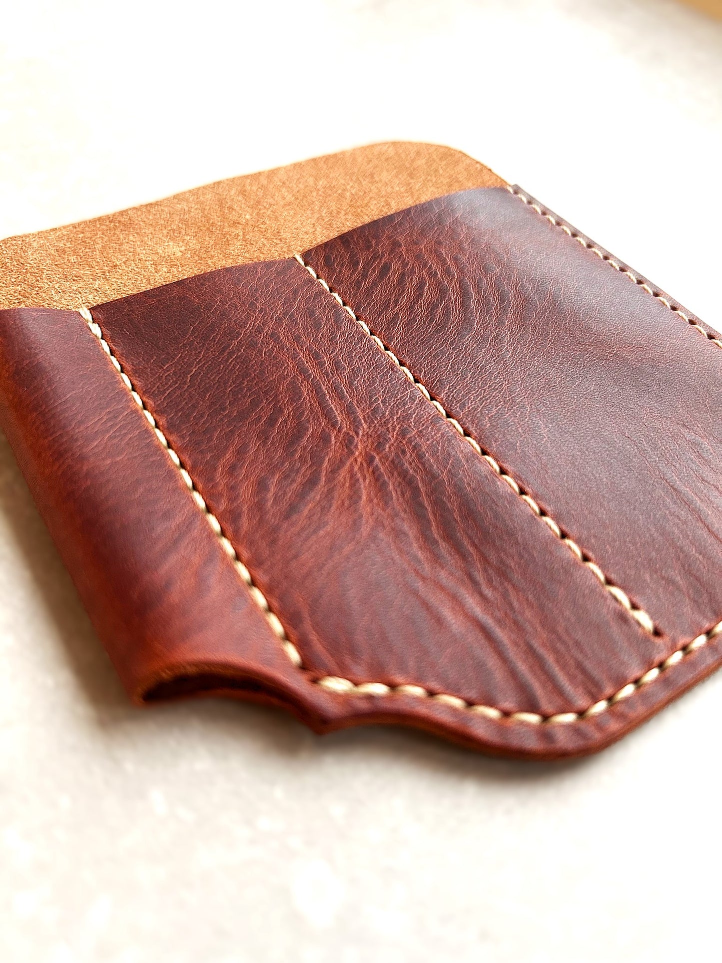 EDC Pocket Organizer- Handmade Crazy Horse Style Italian Leather