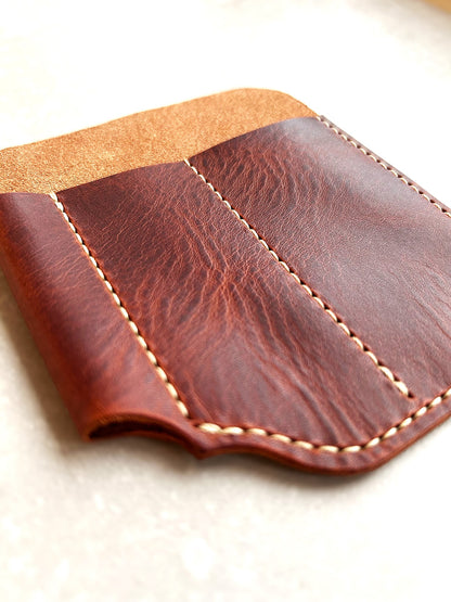 EDC Pocket Organizer- Handmade Crazy Horse Style Italian Leather